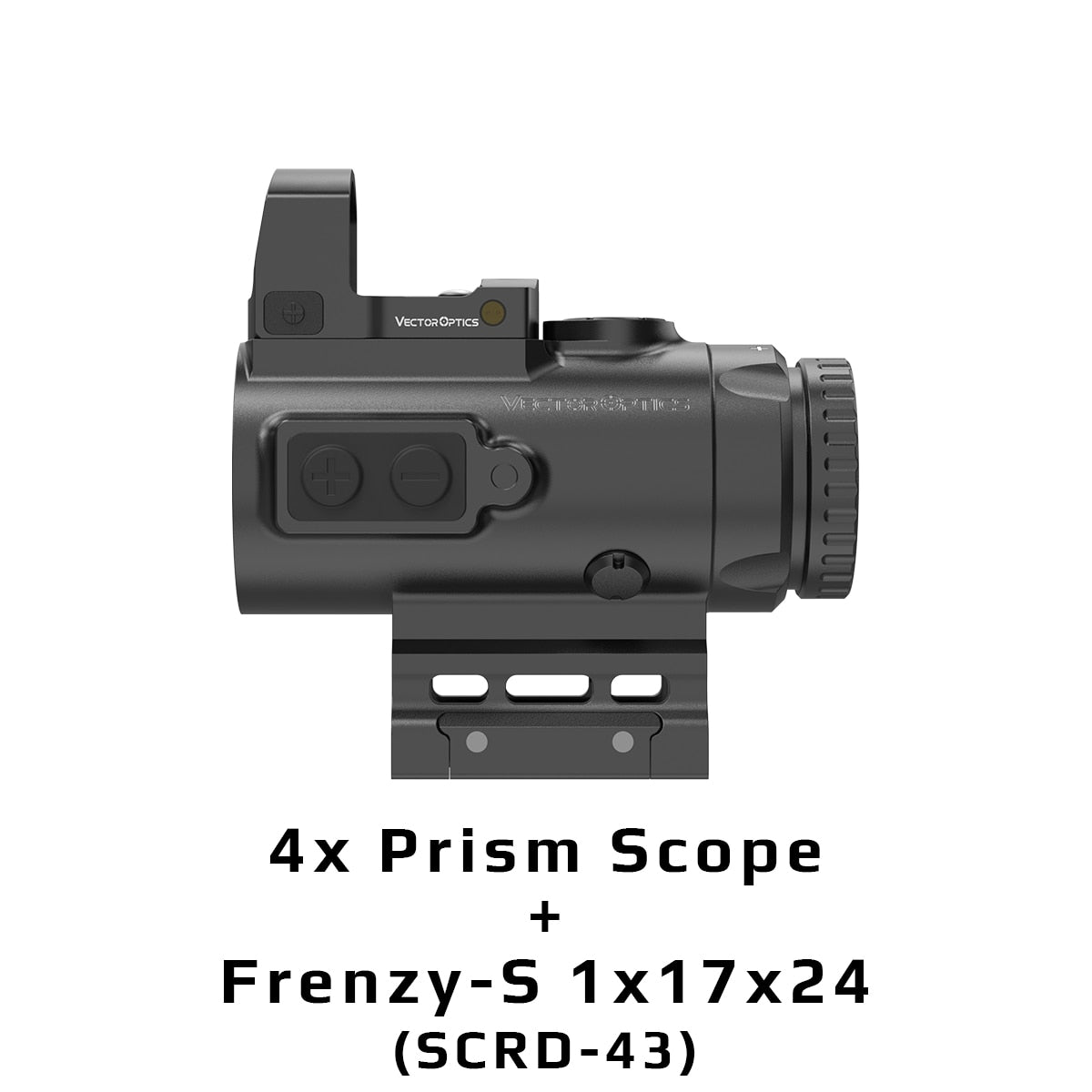 Vector Optics Paragon 4x24 Micro Prism Rifle Scope Compact CQB Prism Optics IP67 Waterproof Fit AR15 .338 With Lifetime Warranty