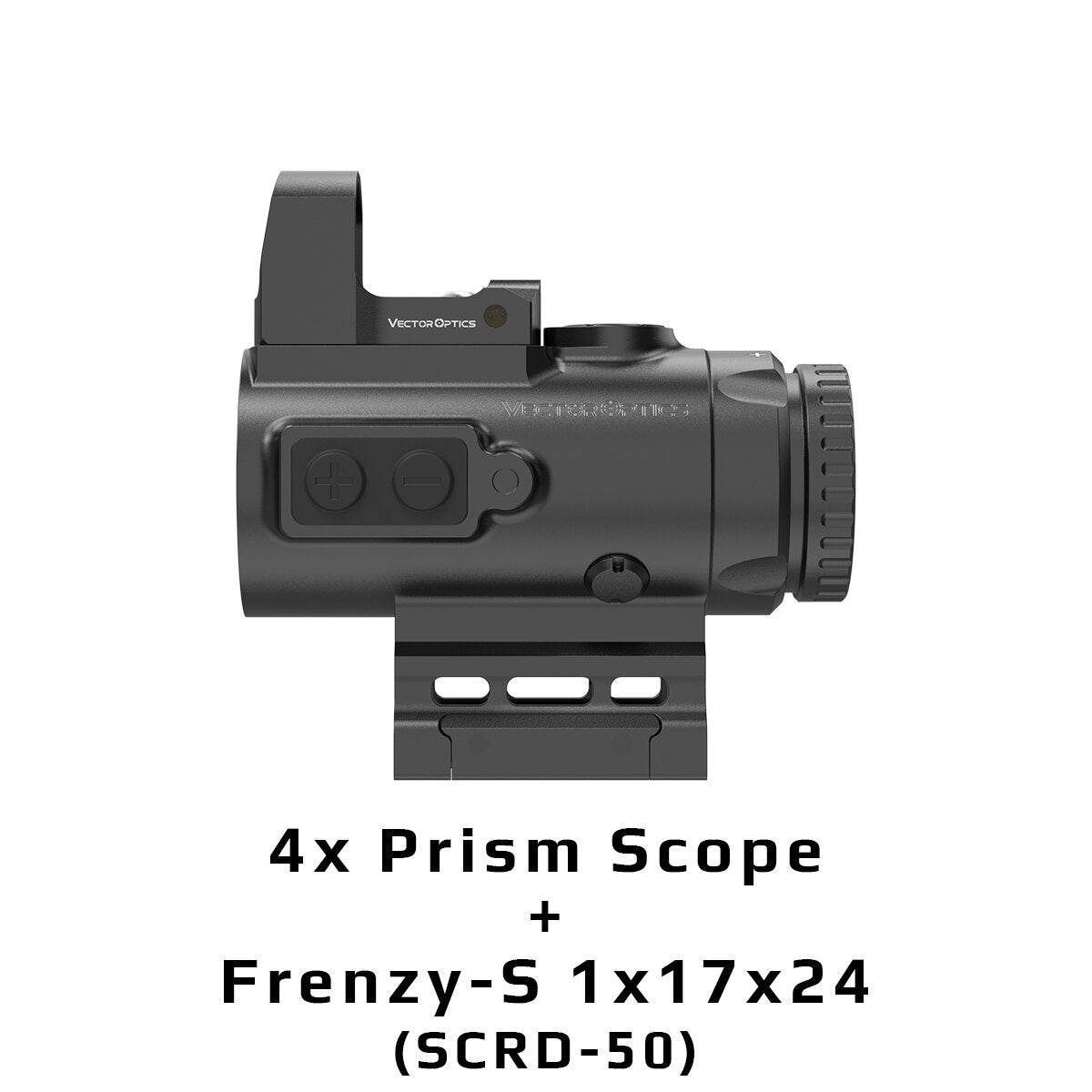Vector Optics Paragon 4x24 Micro Prism Rifle Scope Compact CQB Prism Optics IP67 Waterproof Fit AR15 .338 With Lifetime Warranty