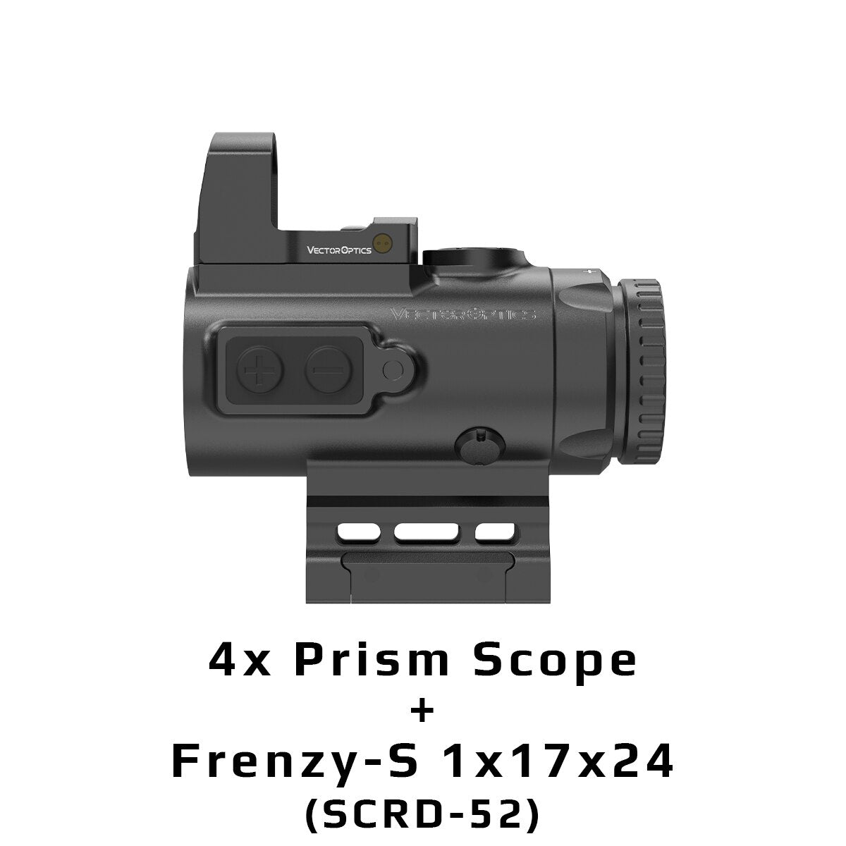 Vector Optics Paragon 4x24 Micro Prism Rifle Scope Compact CQB Prism Optics IP67 Waterproof Fit AR15 .338 With Lifetime Warranty