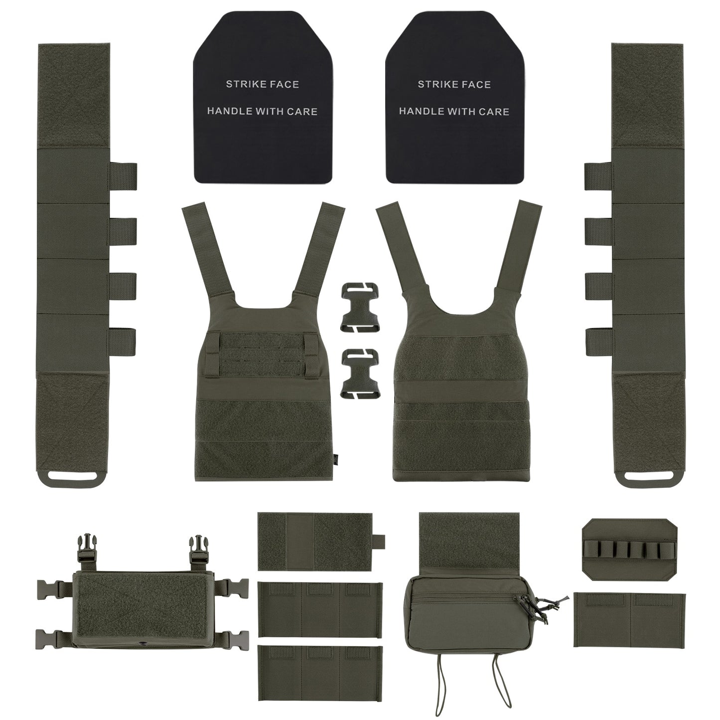 Low Vis Slick Plate Carrier Tactical Vest