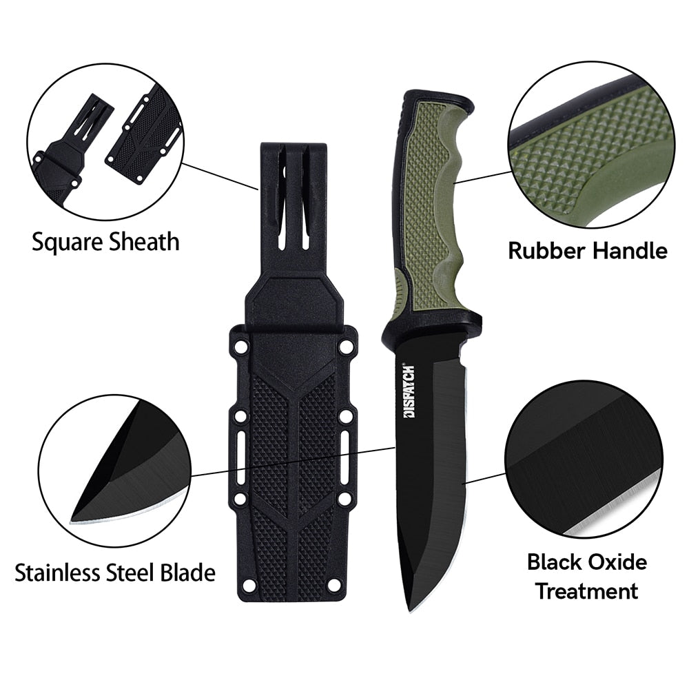 Fixed Blade Knife with Non-slip Handle