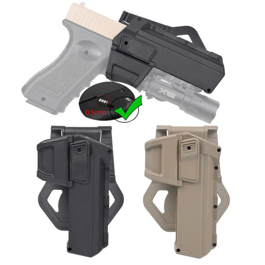 Tactical Classics Glock 17 18 19 Pistol Holsters for X300 X400 Weapon Flashlight Colt M1911 P320 Waist Gun Holster