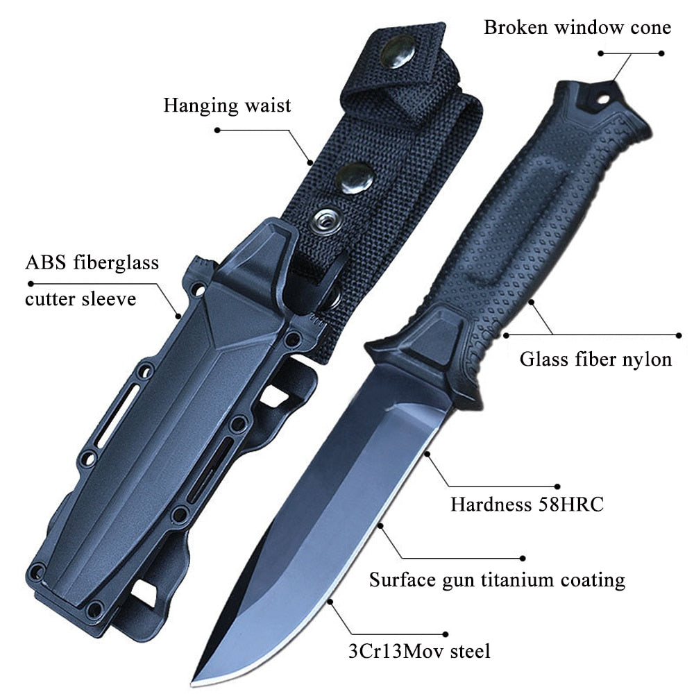 Glass Fiber Handle Military Tactical Knife