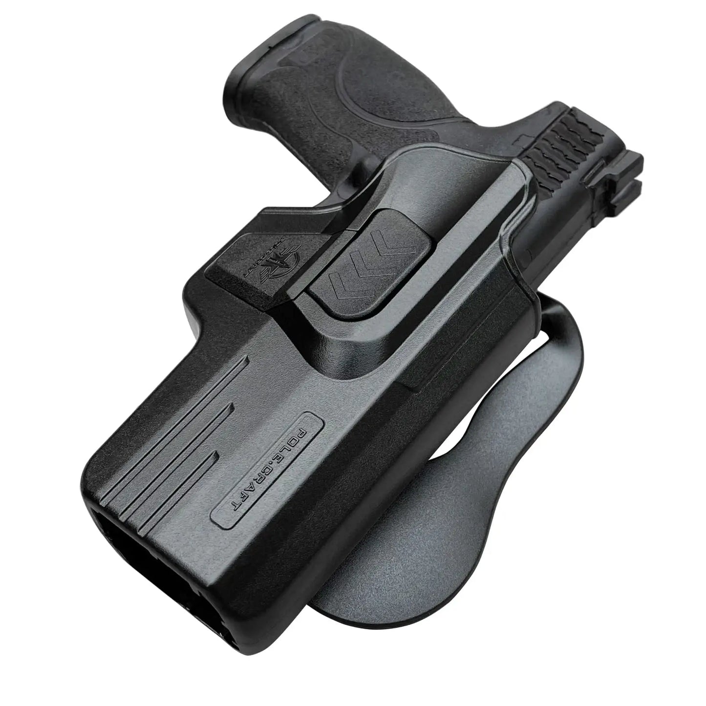 M&P 2.0 Holster OWB Paddle Polymer Holsters Fit:M&P 9mm M2.0 4"/4.25" Outside Waistband Open Carry Holster with Safety Lock