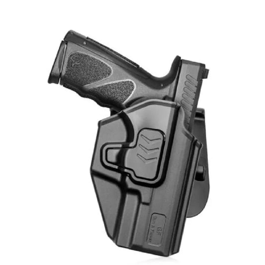 Taurus TS9 Holster OWB Polymer Holster Fits Taurus TS9 Pistol Level II Retention Locking System Index Release Right Hand Gun