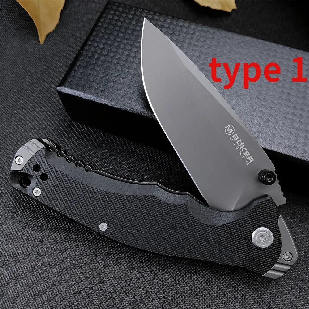 Boker Bearing Tactical EDC Folding Pocket Knife G10 Blade