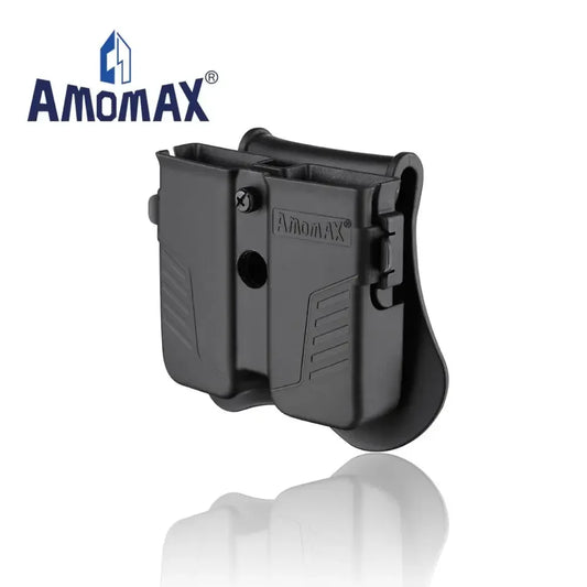 Amomax 9mm Mag Holster Double Stacks Magazine Holsters Fits 9mm 40' or 45' Caliber Pistol Magazines