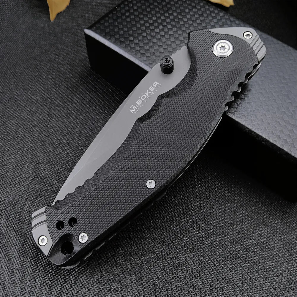 Boker Bearing Tactical EDC Folding Pocket Knife G10 Blade